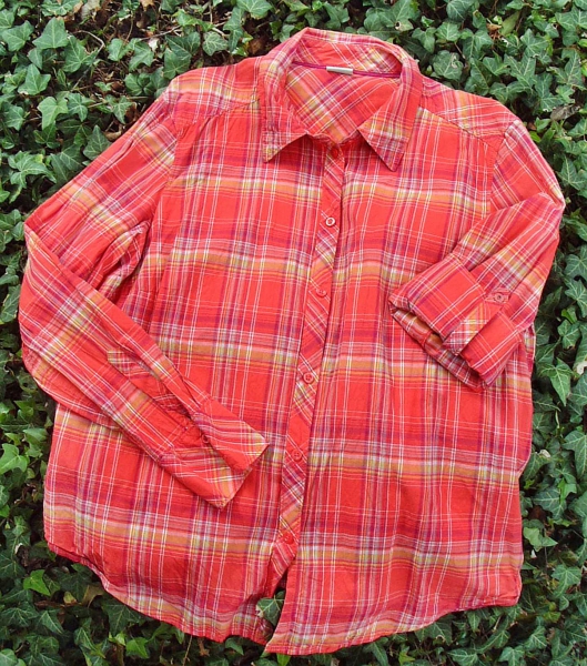 Crinkle Bluse Gr. 46 mit verstellbaren Ärmeln - ESPRIT