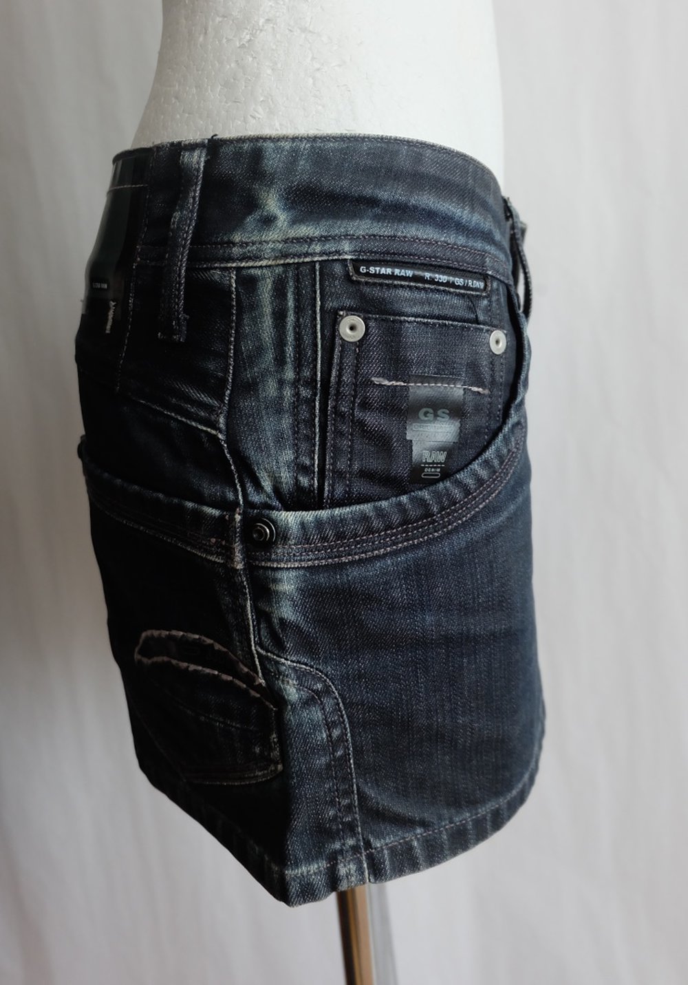 G-star Raw Denim Rock W25 Neu Jeans Mini Jeansrock dunkel Blau
