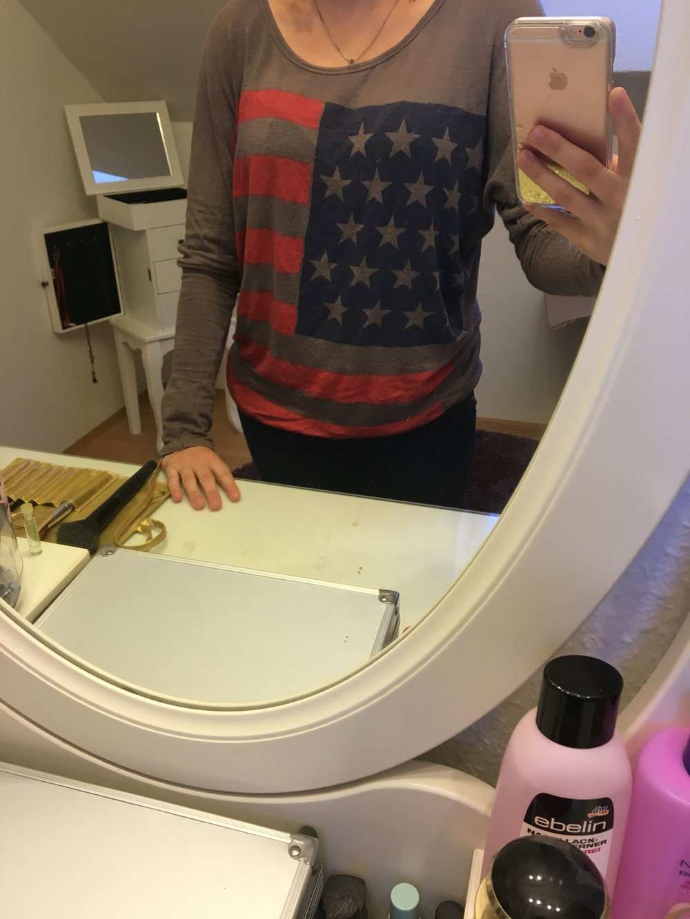 Pullover mit Amerikaflagge 