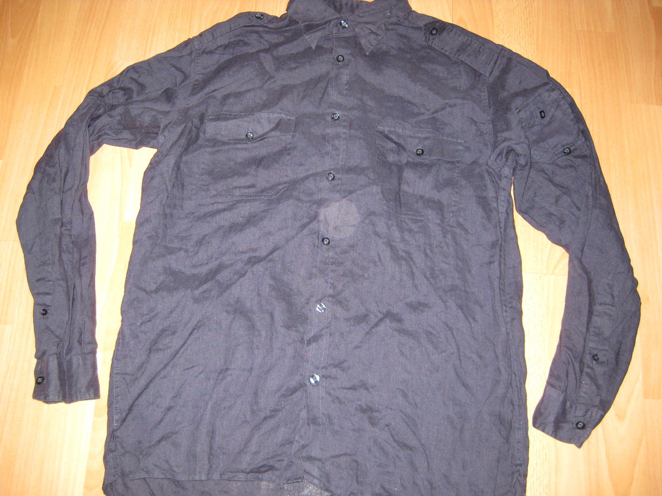 AUTHENTIC Leinen Hemd Langarm Größe L NEU