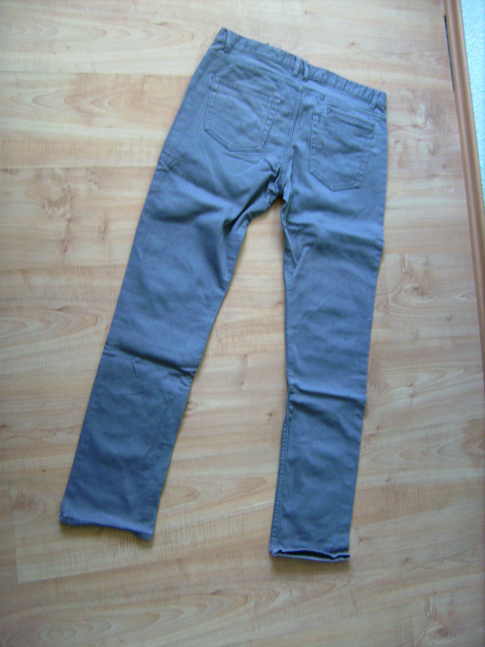 Herrenjeans H&M straight hellgrau, Hose, 32/34, Jeans grey washed