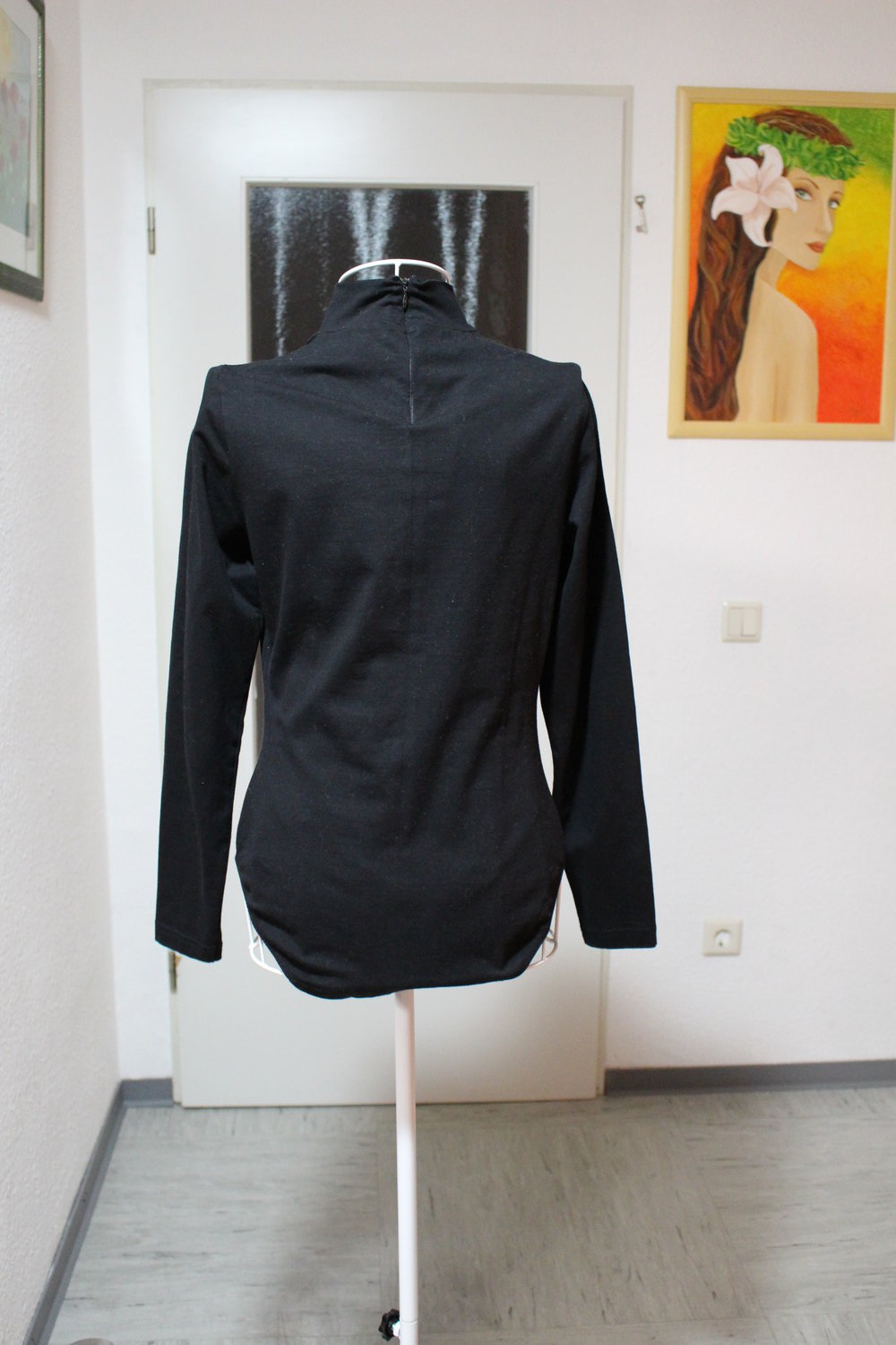 70. Body mit Stehkragen von Alba Moda, Gr. 38, schwarz