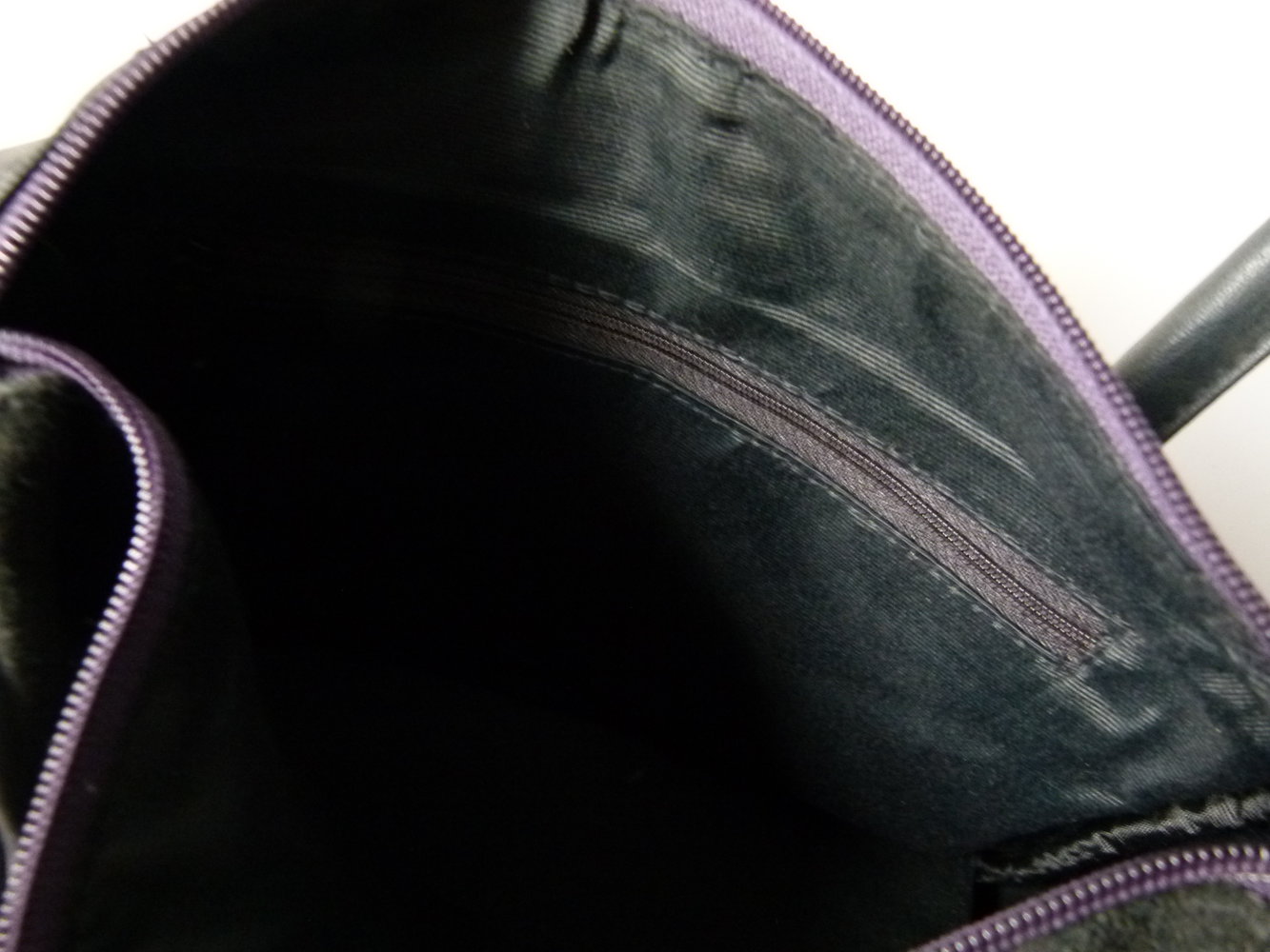 Handtasche Shopper, Season Bag, schwarz violett lila, Wildleder, Boho Mori Gothic Festival Hippie Goa