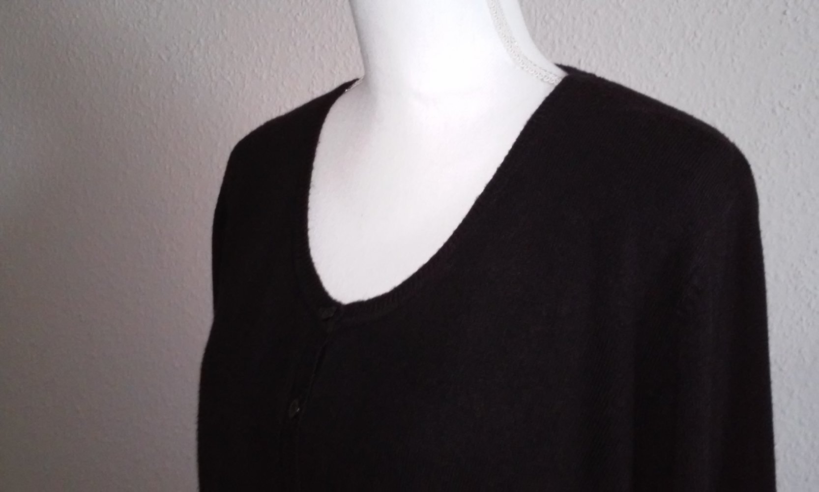 Strickjacke Jacke Cardigan Shirt Pulli schwarz 