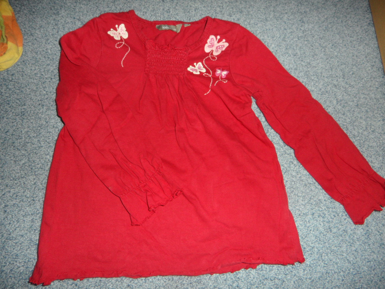 Lindex süßes Langarmshirt Schmetterlinge