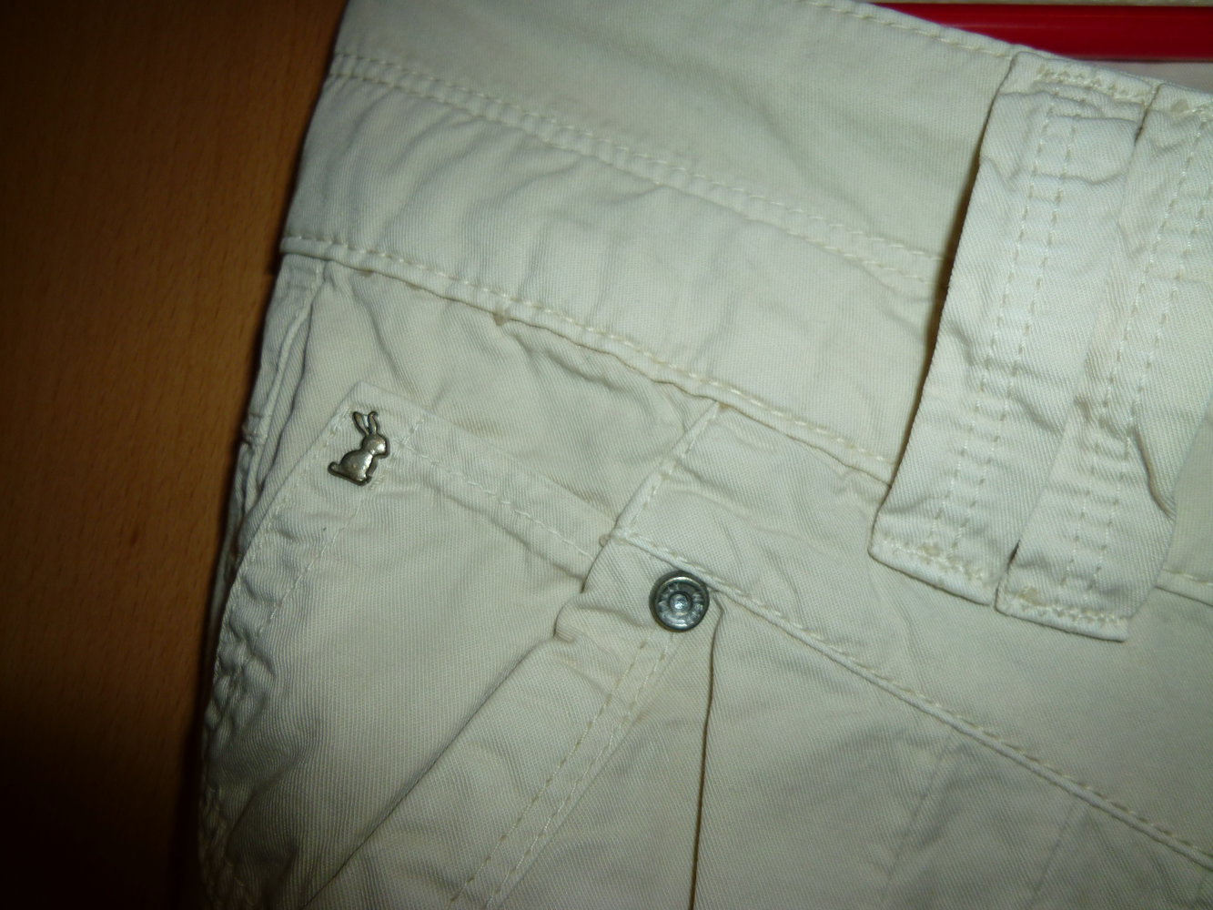 Helle beige lange Hose Größe 40 Tally Weijl 