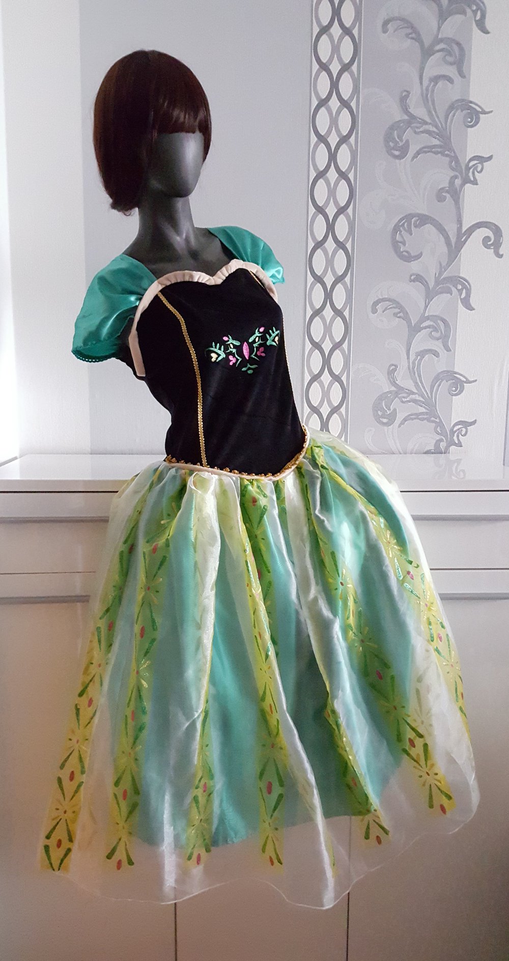 Die Eiskönigin völlig unverfroren Anna Cosplay Kleid ausgez. L auch XL 40 42