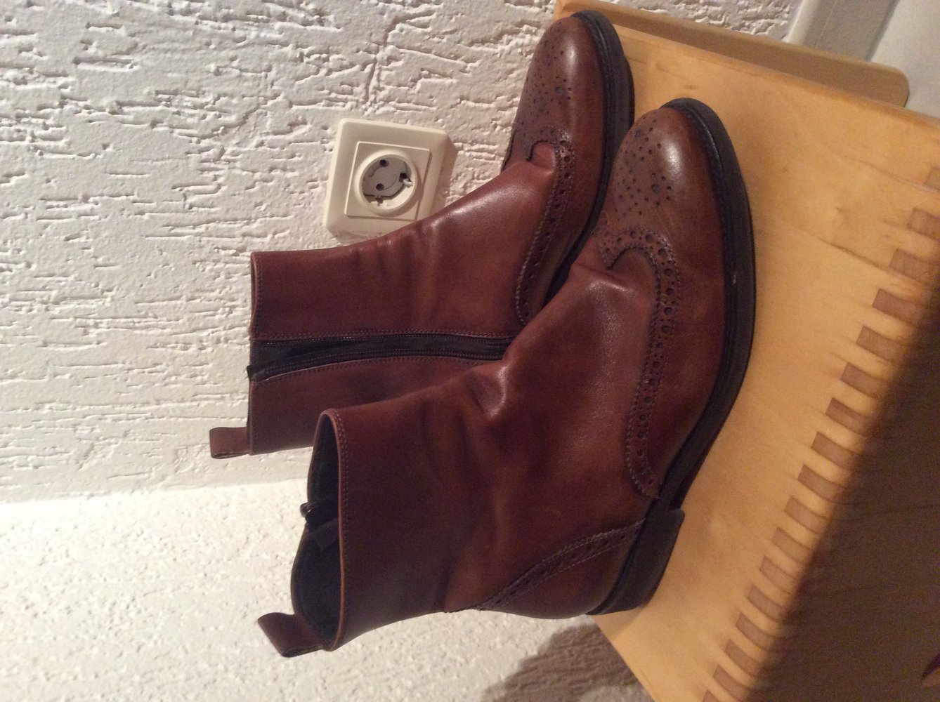 Tods Budapester Stiefel Stiefeletten Boots Glattleder Größe 8 neuwertiger Zustand Herren 