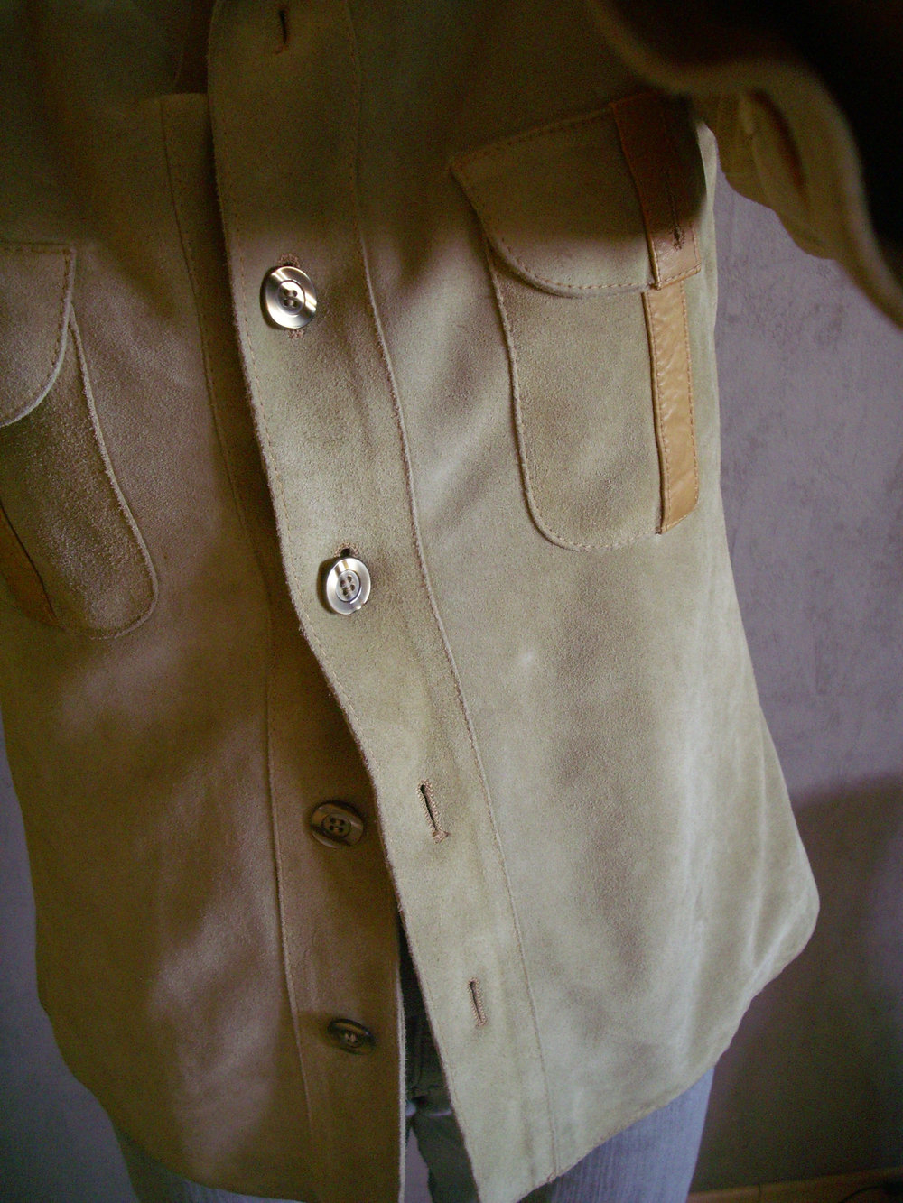 Lederjacke Boyfrendstyle, Gr. 40/42, Herren Gr. M, Cargojacke, Vintage hellbraun-nudefarben, TOP SELL!