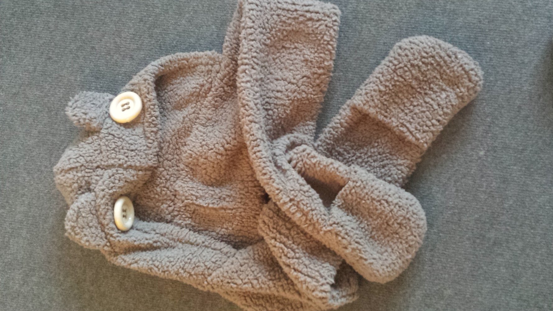 Mützenschal Teddy mit Handschuhen