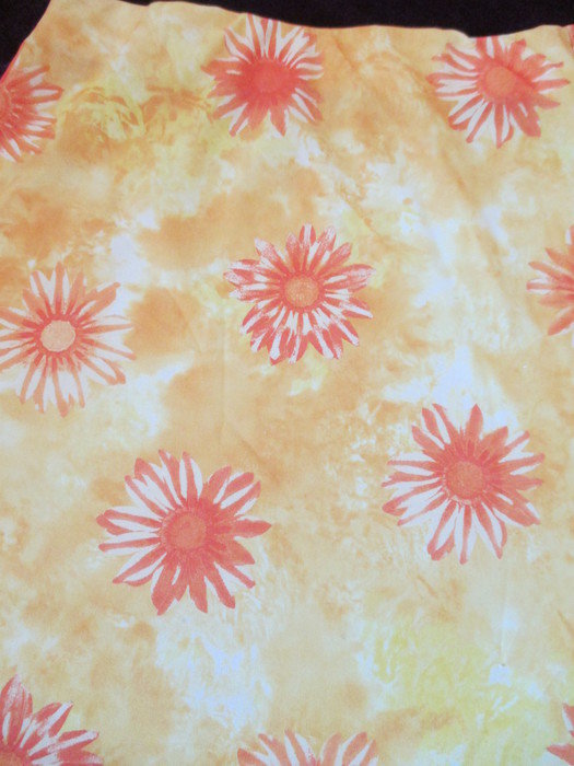 NEU * Sonnenblumen * Sun Flower * Hippie * Coachella * Festival * Flower- Power * Freizeit * Go- Go * Strech * Mini- Rock * Gr. 32- 34/ XS * gelb * orange *