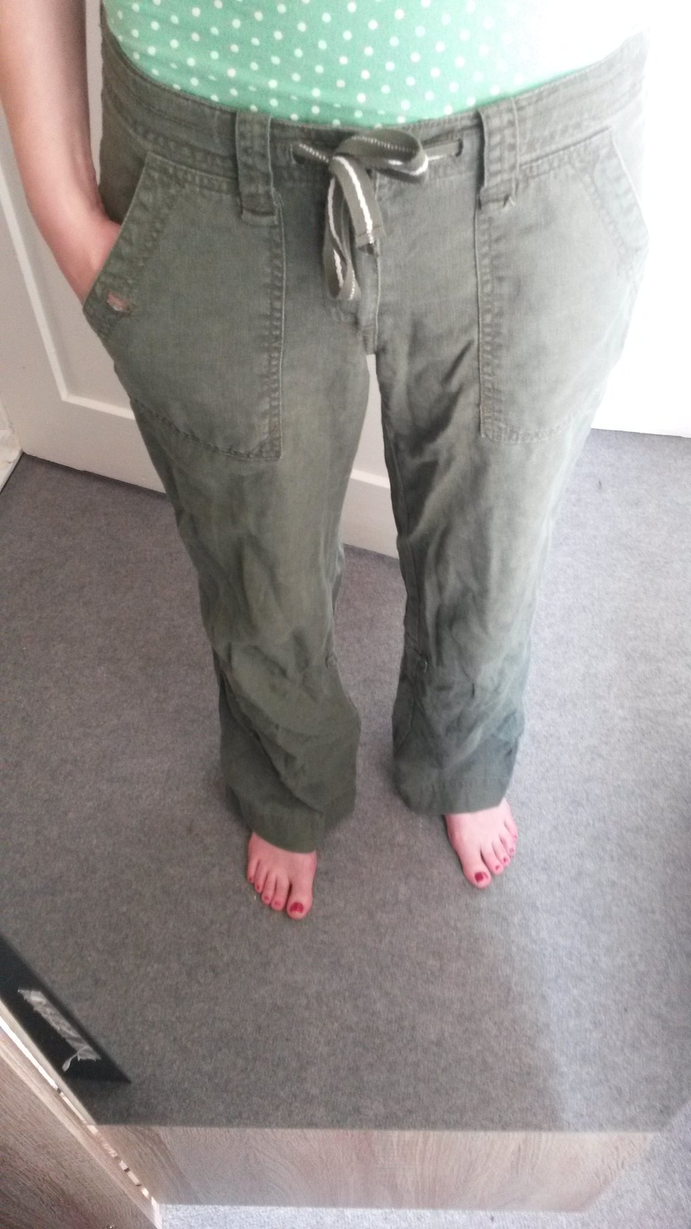 Leinenhose khaki