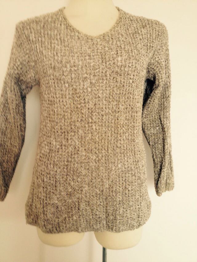 Eleganter  Schlichter Strickpullover Pulli 