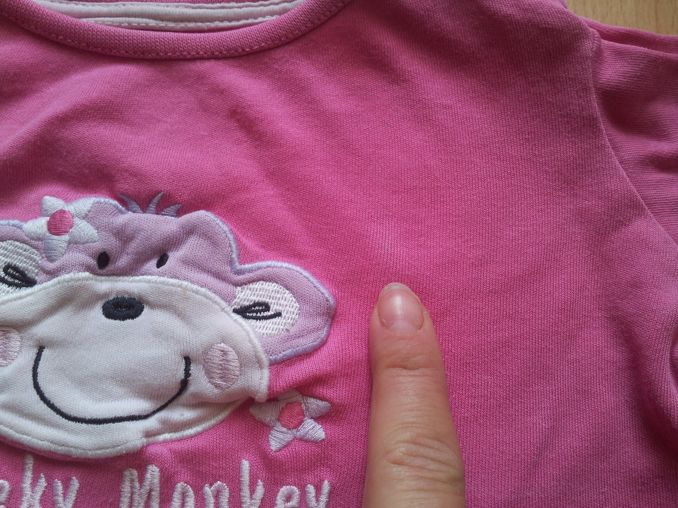 Pullover pink rosa Affe Gr. 86