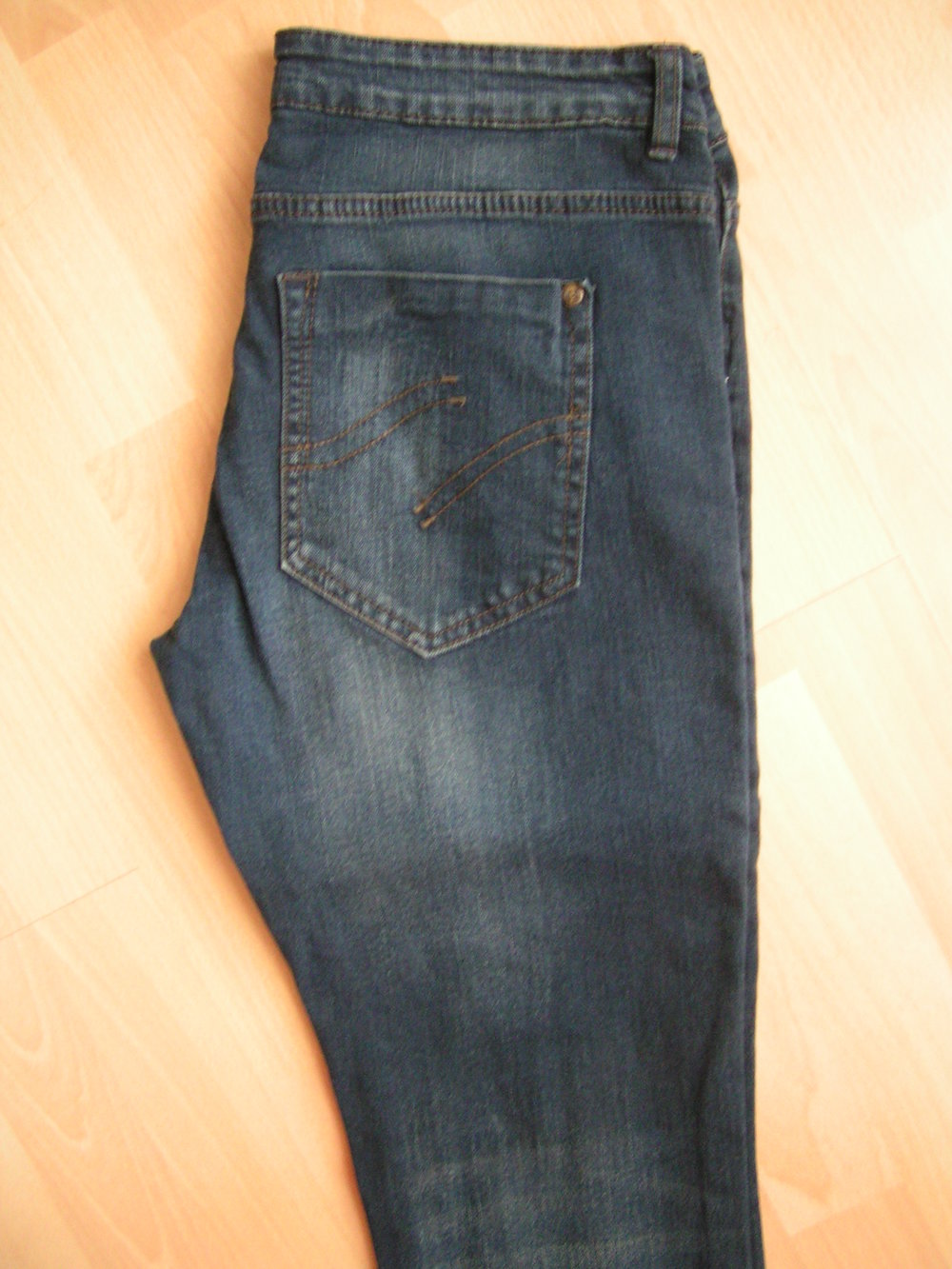 Ernstings-Family Gina Stretch Jeans Hose darkblue tolle Waschung Gr. 40 Neu    