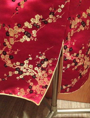 True Vintage Seidenkleid im Asienstil
