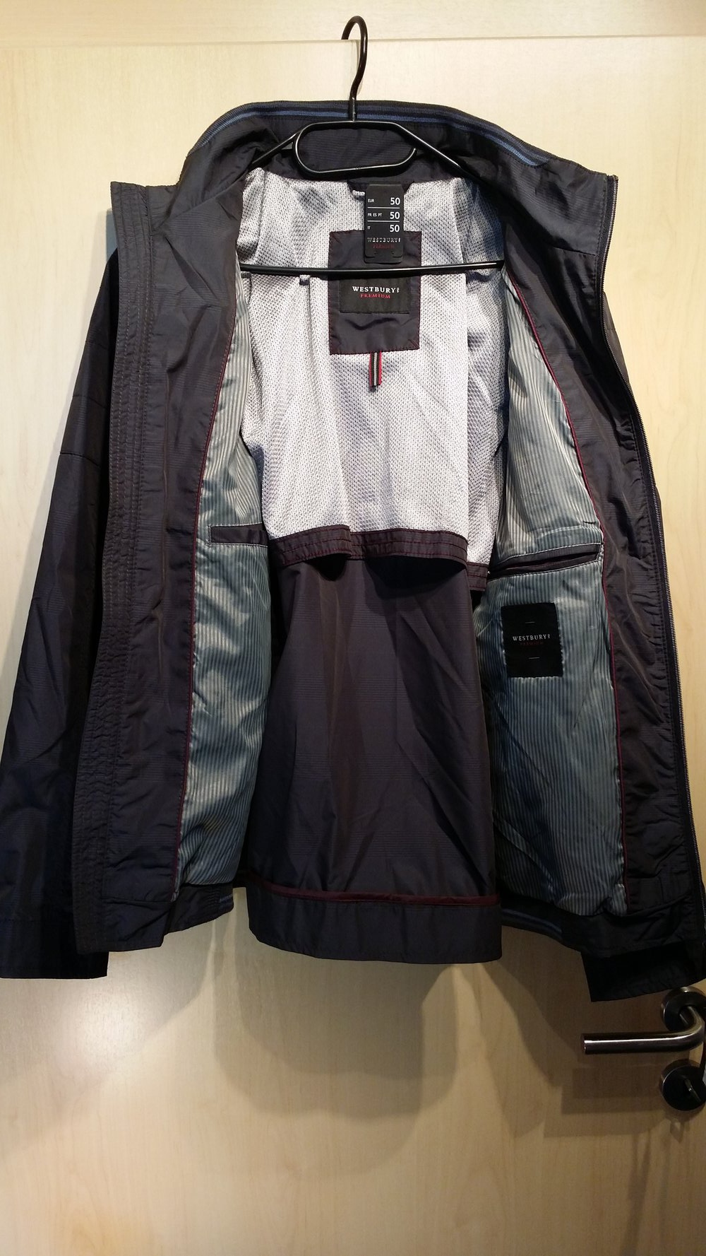 Windjacke dunkelblau Westbury Premium  neu Größe 56