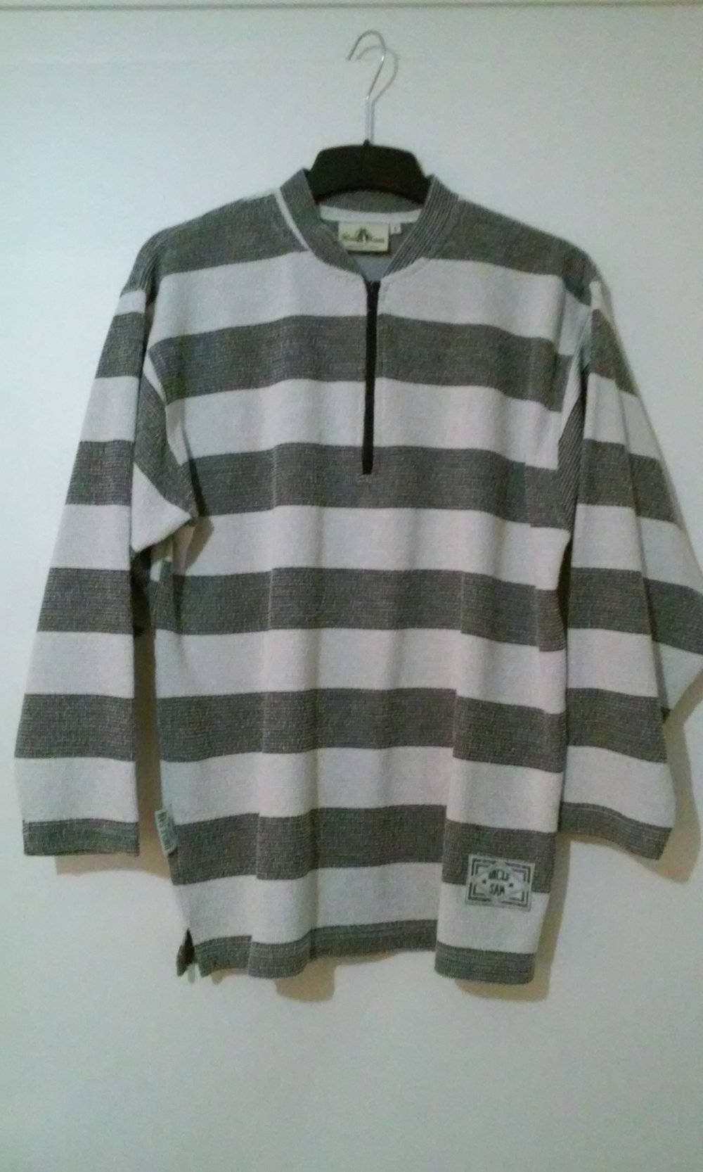 Langarm Shirt Pulli uncle sam sportswear company ER/SIE schwarz/sandfarbe