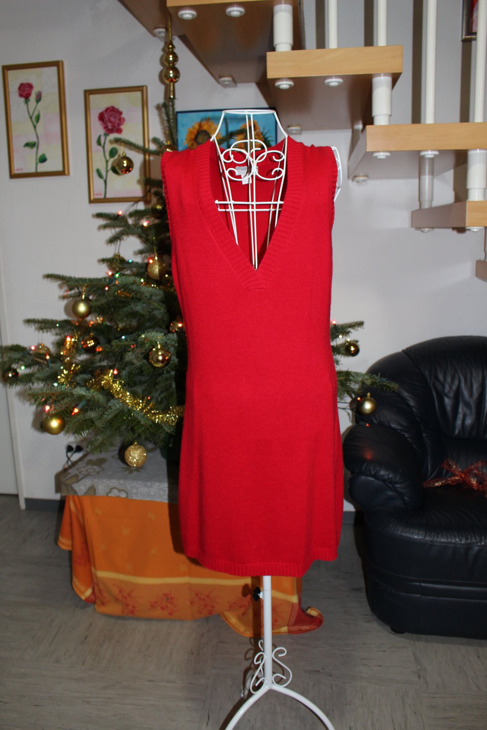369. Kurzes Kleid/lange Weste von Heine, Gr. 38