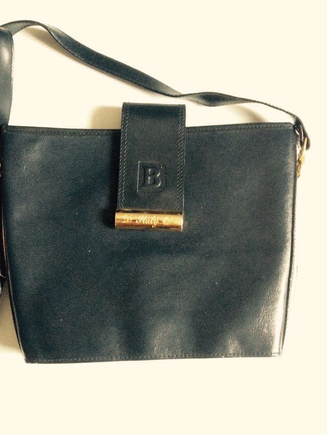 Exklusive Vintage Leder Umhangtasche Tasche 