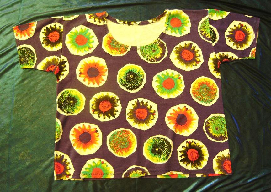 Witzig freches T-Shirt Sonnenblumen Gr. ca. 40