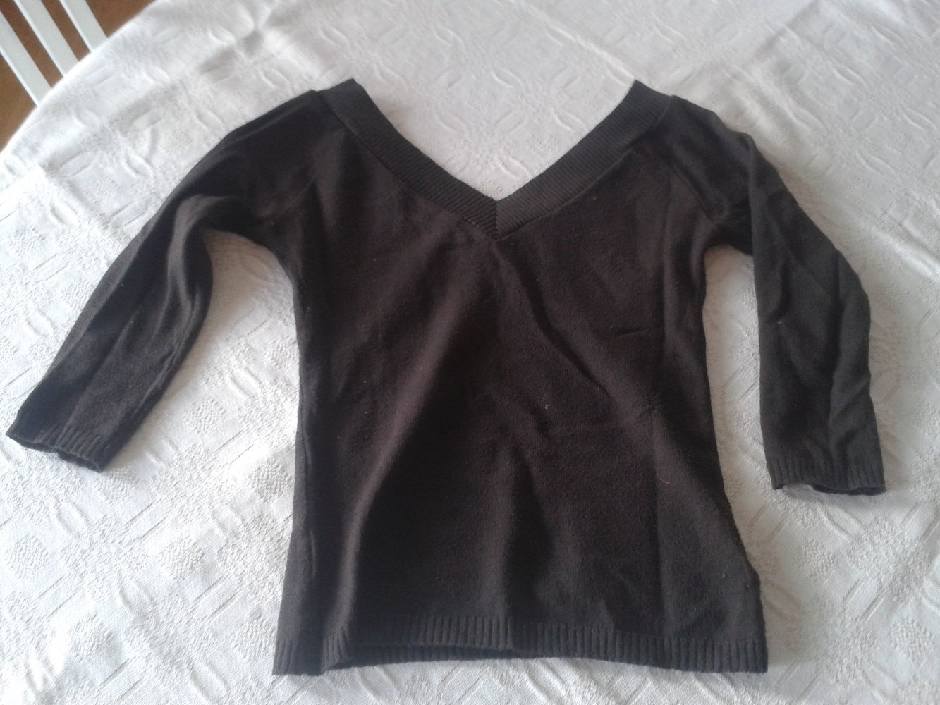 Pullover braun V-Ausschnitt
