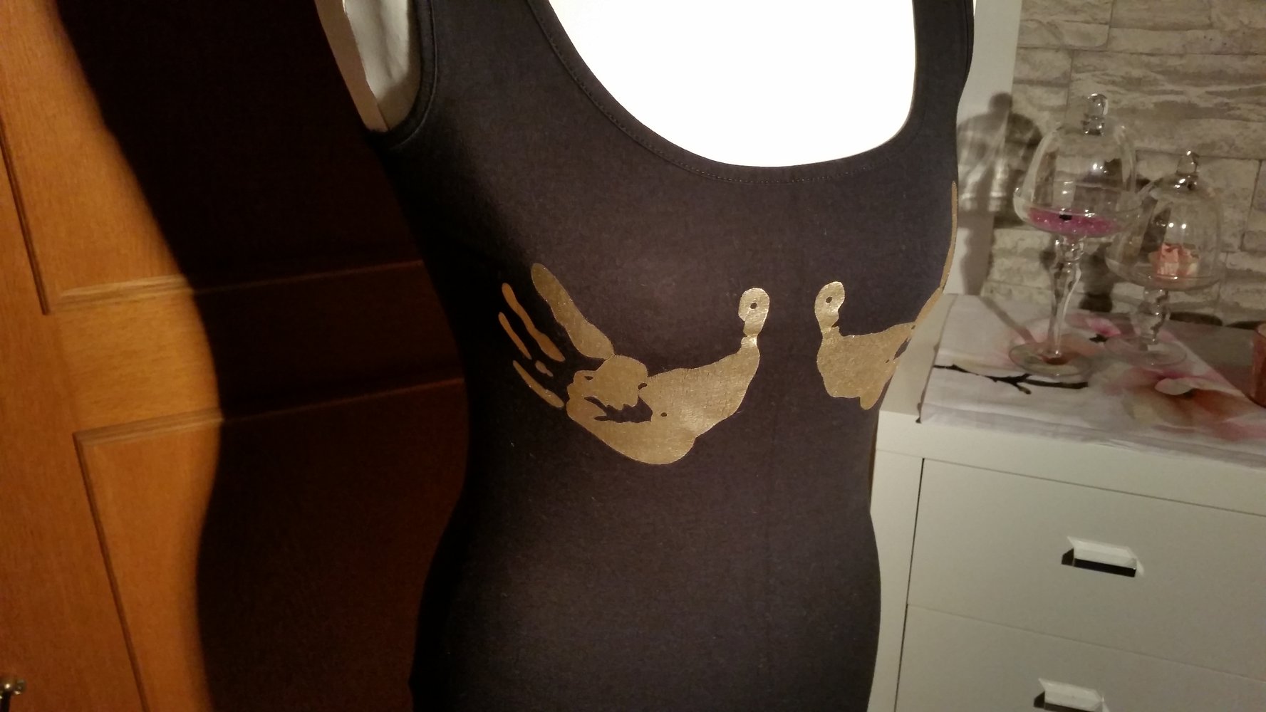 Schwarzes Tanktop 
