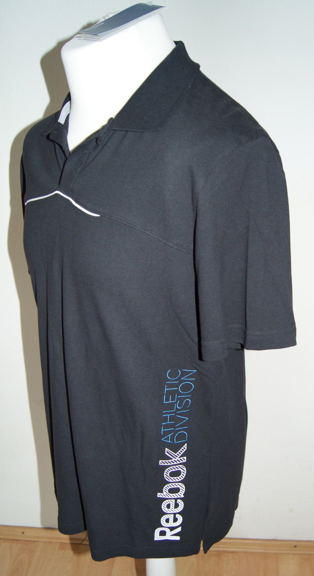 Reebok Herren Polo-Shirt - Gr. M (50) - schwarz - NEU