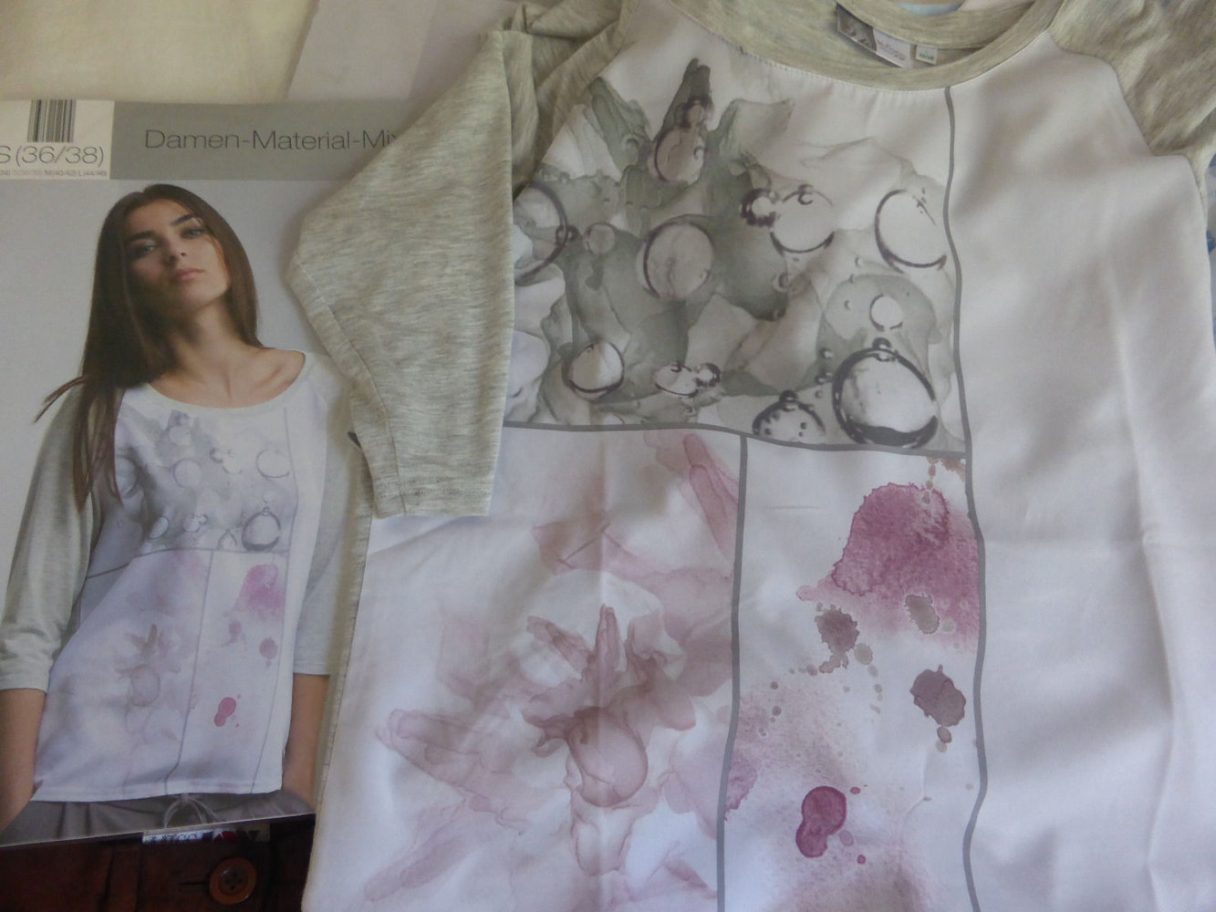 NEU OVP Material- Mix Blusen T- Shirt 