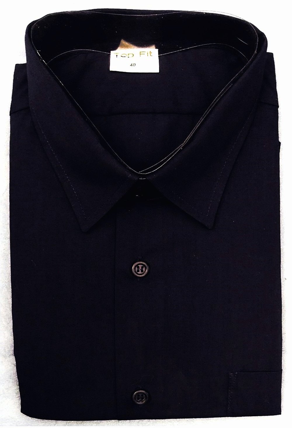 Herren-Hemd Langarm - Von Top Fit - Größe 40 - rötlichblau - NEU
