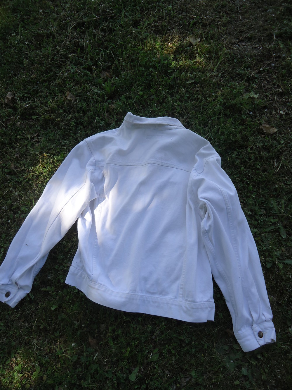 Jeansjacke, Weiß
