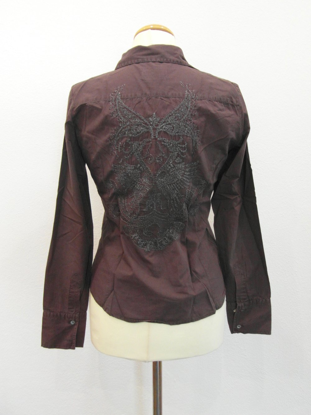 Replay: bestickte braune Bluse gr s (34 36 xs) np 89€