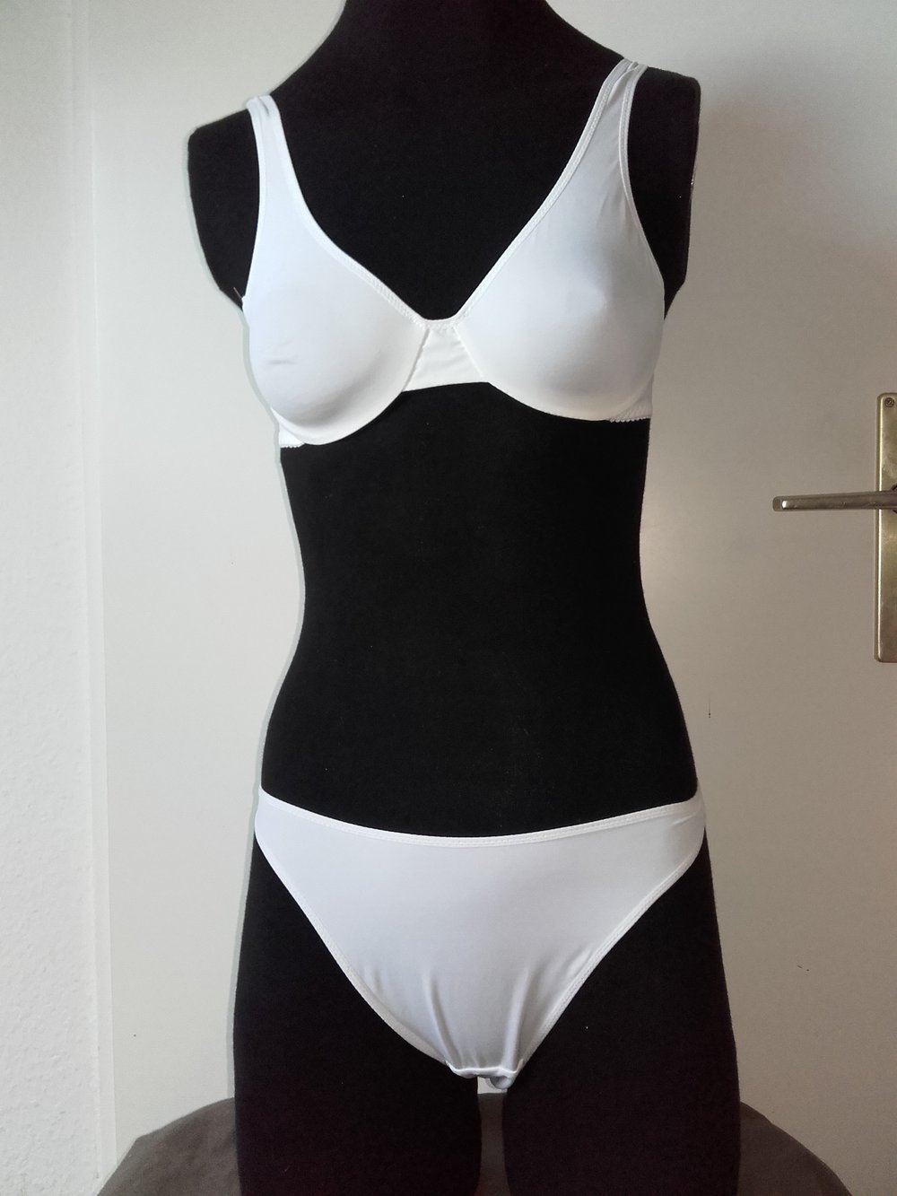 Garel blanco, weißes Set, BH 70A, Slip M, 