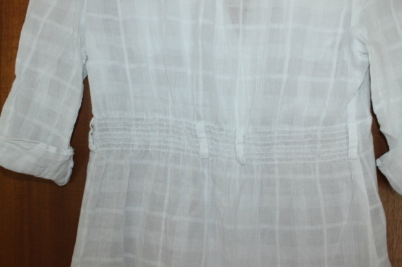 schönes Hemd / Bluse in weiß lang