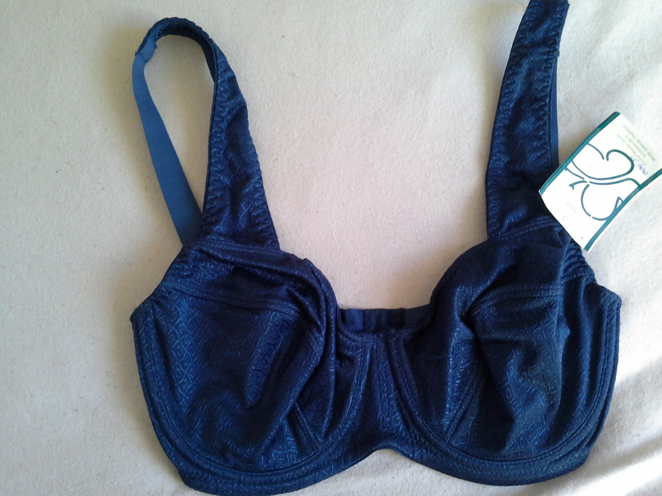 Format, blauer BH, 70F, schimmerndes Muster, Neuware