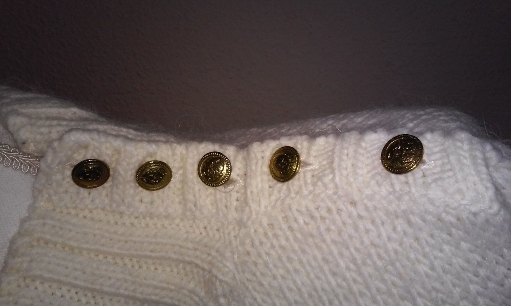 Rollkragenpullover Pullover Rolli Pulli mit großen Bündchen  mit Wolle/Alpaka in wollweiß