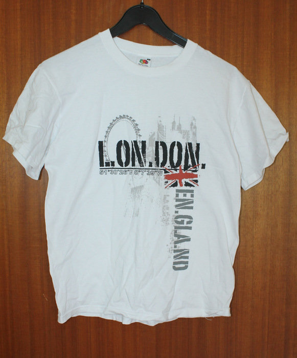 weißes t-shirt mit Aufdruck London