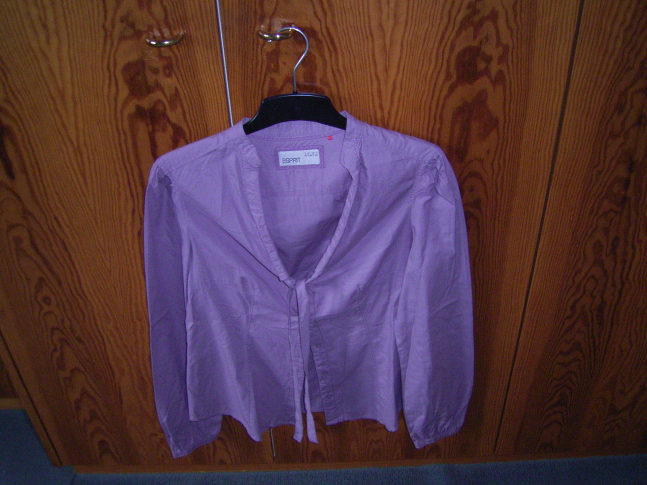 Esprit // Bluse// Gr.40 // graulila // Stehkragen