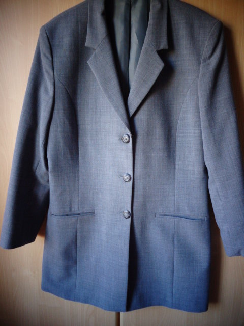 #Blazer Jacke Gr. 38/40 Stretch hellgrau