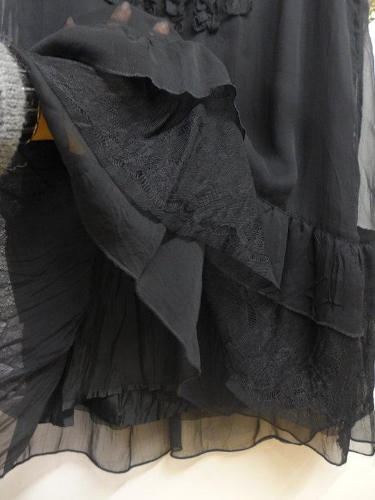 Street one Kleid schwarz Volants
