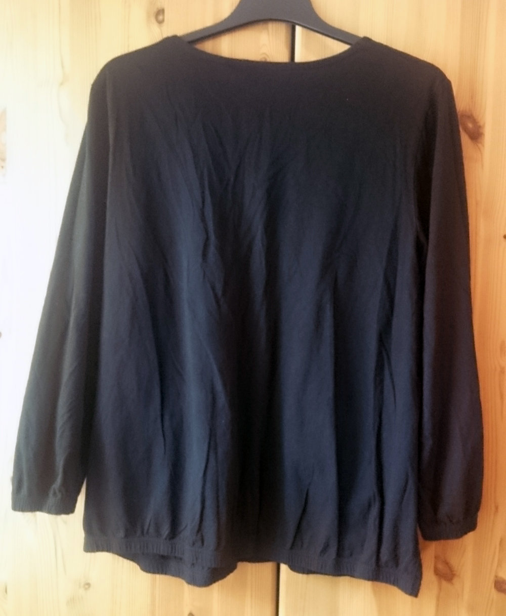 Oberteil Shirt schwarz Gothic Romantik Boho Bohemian Plus Size 