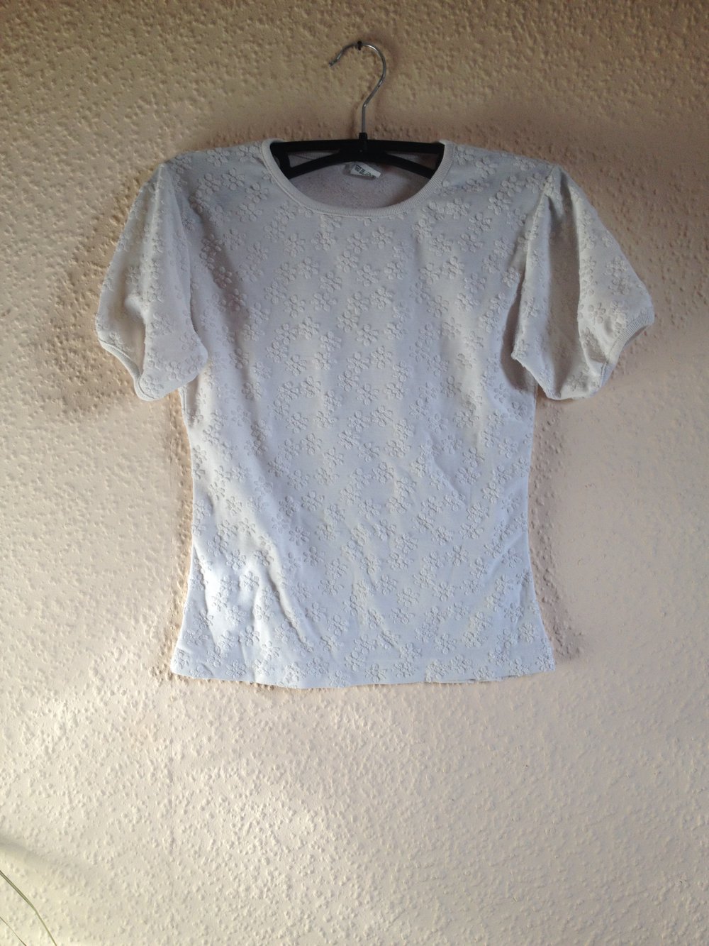 weißes Blumen T-Shirt