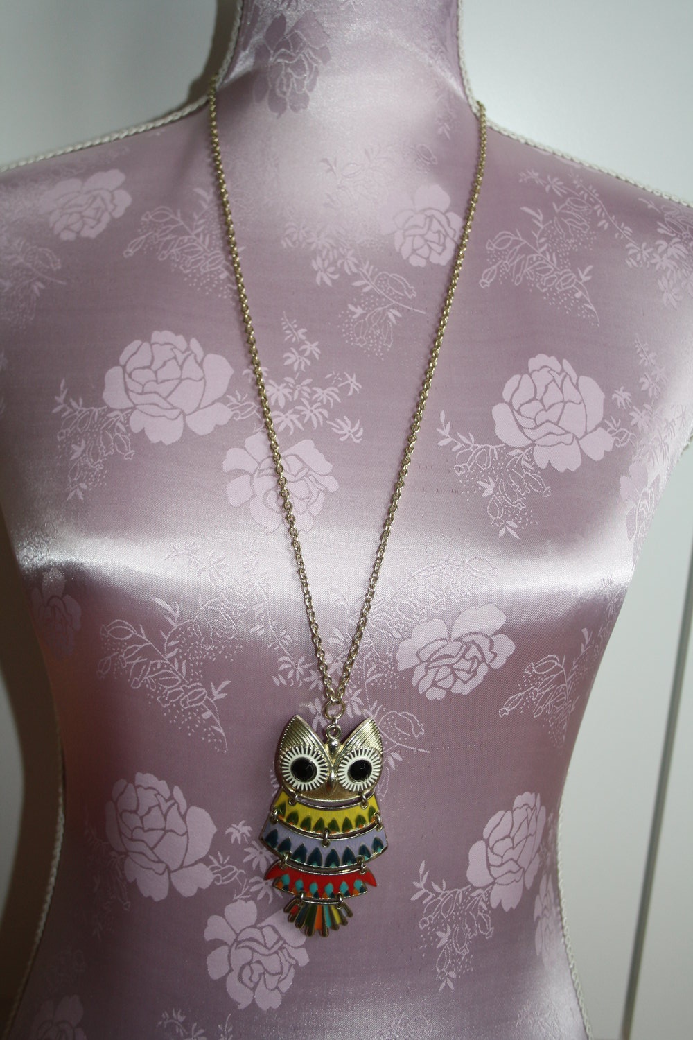 * lange Kette gold Eule H&M
