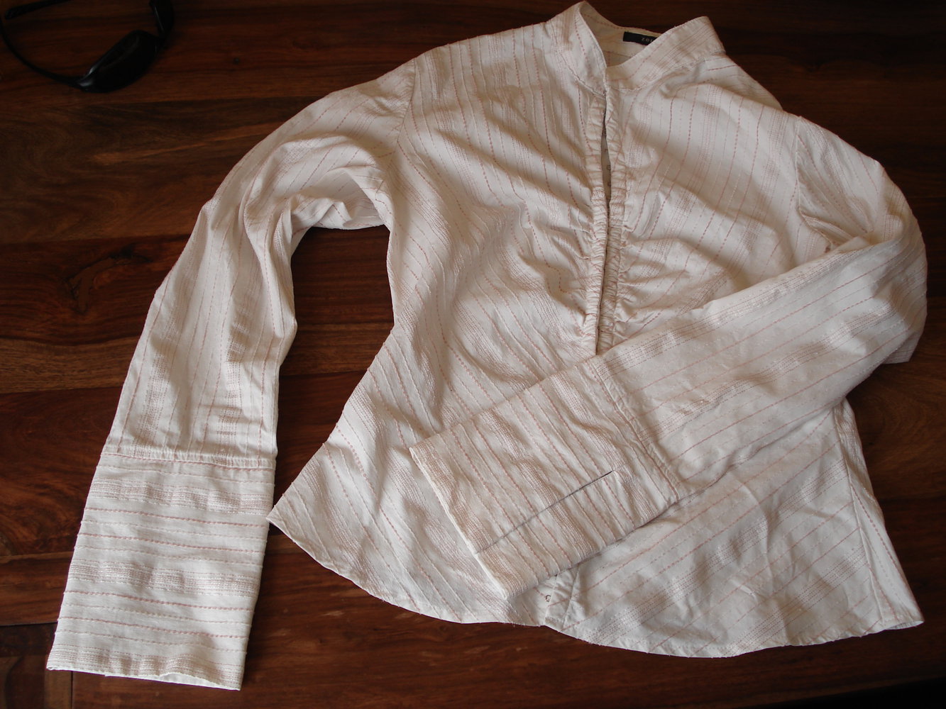 Stretch-Bluse mit Streifen