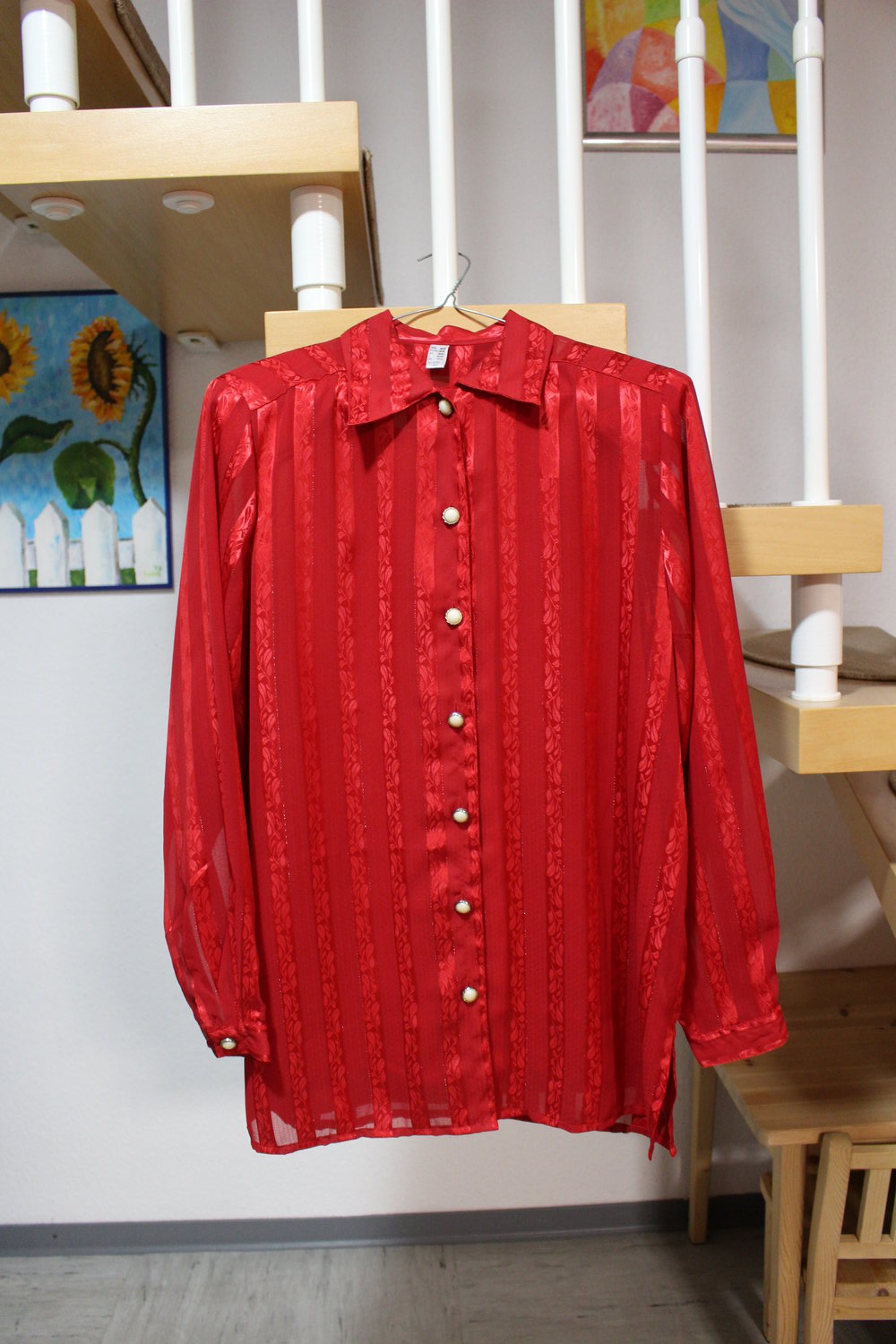336. Festliche Retro-Bluse von Klingel, Gr.38-40