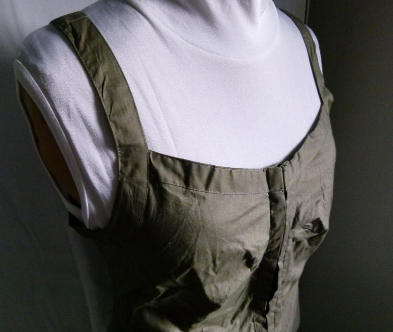 Mieder Top, olivgrün khaki, NEU, Boho Mori Goa Festival Elfen Sommer Larp