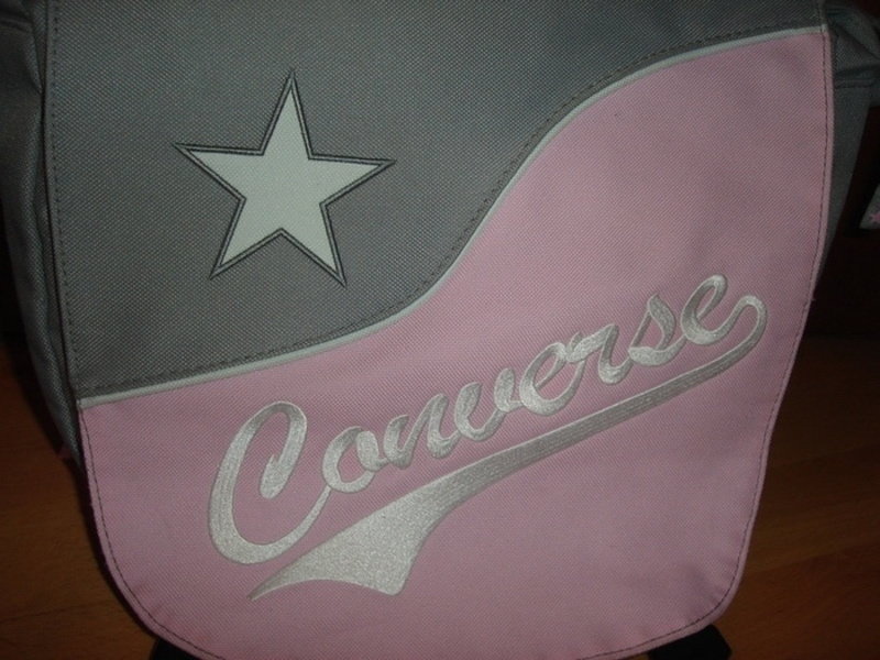 Grau / Rosa Converse Umhängetasche