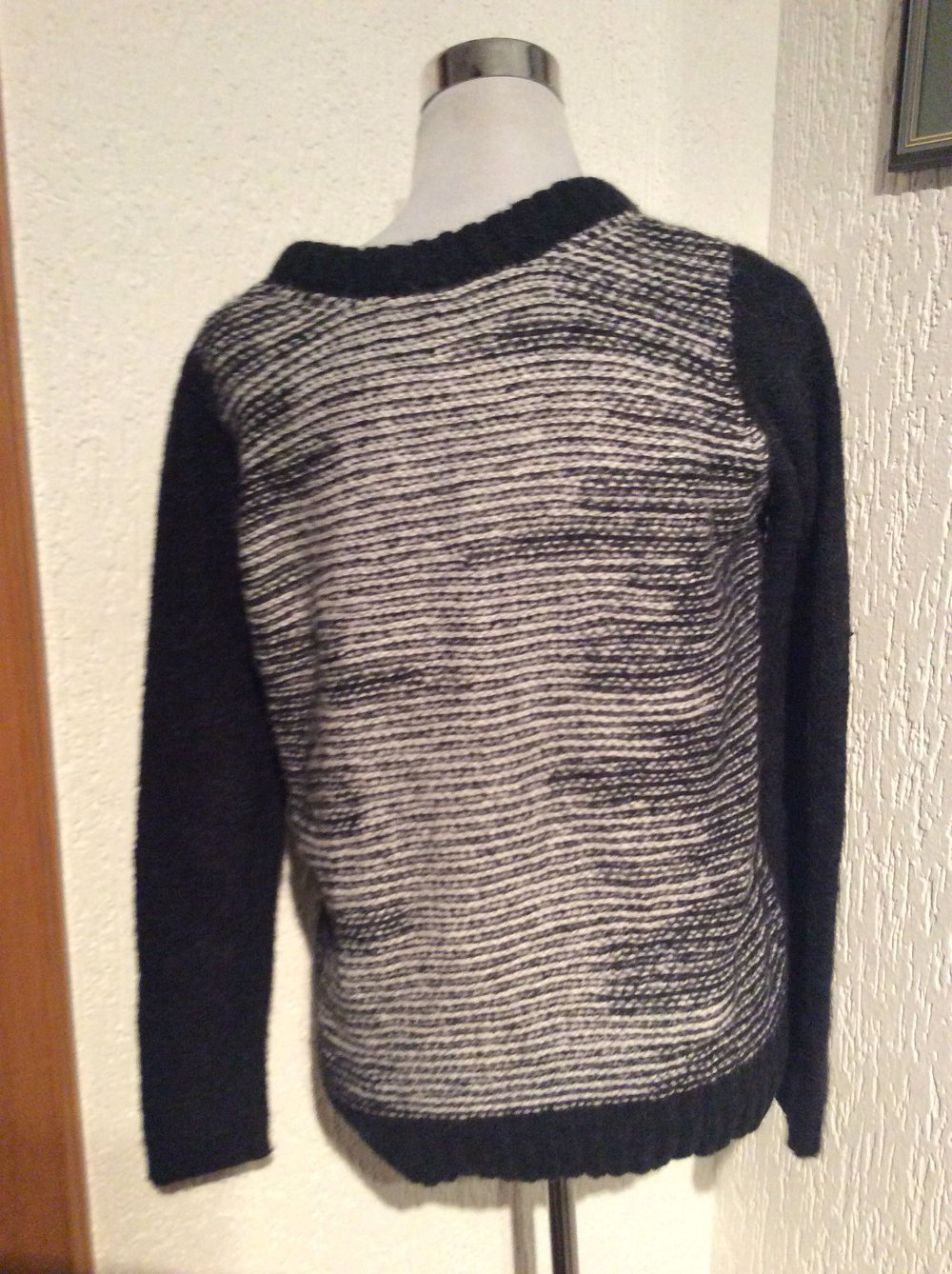 Gestuz Miley Pulli Pullover XS Damen 34/36 schwarz weiß neu Alpaka Strickpulli 