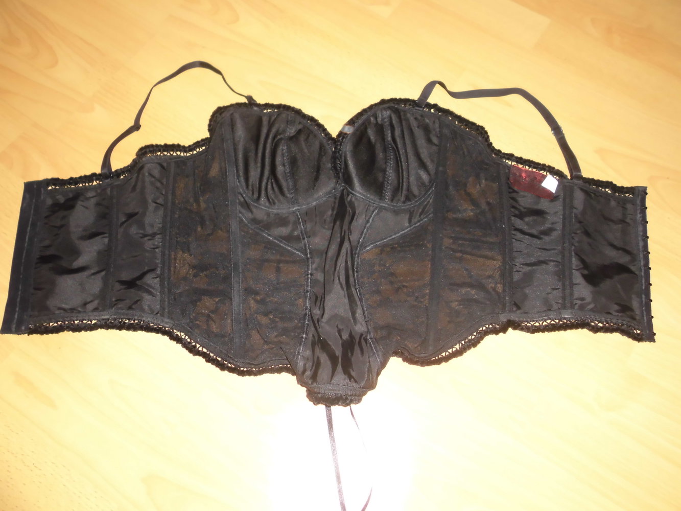 Schwarze Corsage - Größe M/L - TOP-Zustand! Gothic