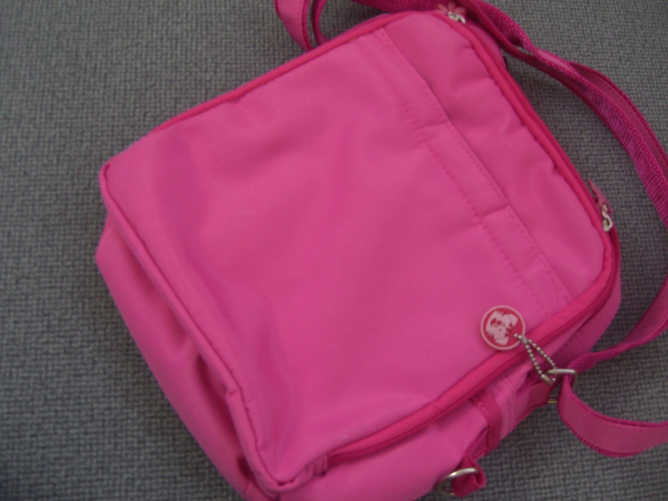 Pinke Tasche mit süßem Motiv